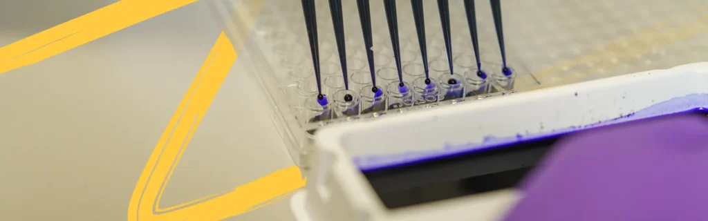 LSU Health Student doing work in the lab